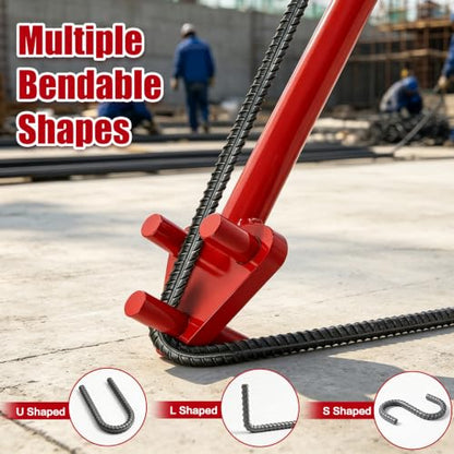 Manual Rebar Bender (Red)