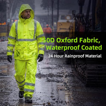 Hi Vis Rain Suit