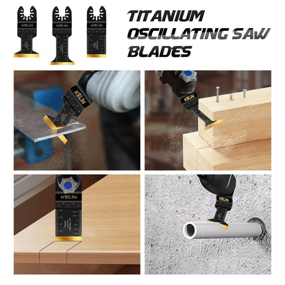 18PCS Titanium Oscillating Tool Blades