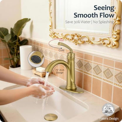 Bathroom Faucet 1 Hole or 3 Hole 4 Inch