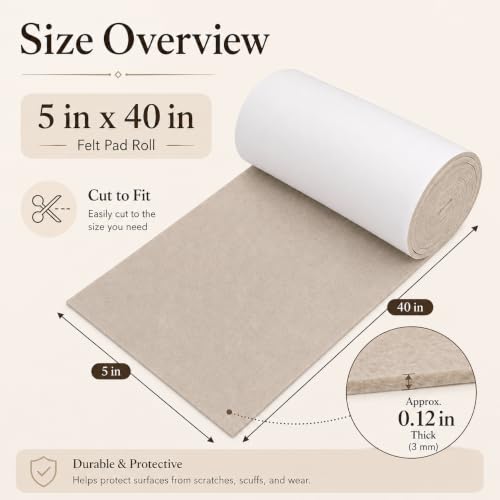 Felt Furniture Pads Self Adhesive Felt Tape for Hardwood Floors