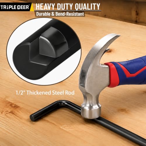 Heavy Duty Cane Bolt Gate Drop Rod Extra Thick Ground Latch