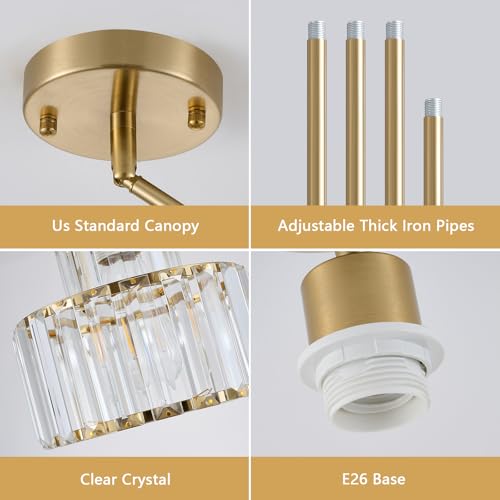 P JDH0211XL Crystal Pendant Light