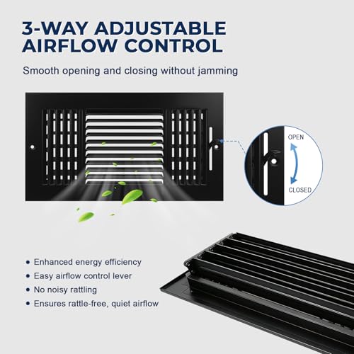 Ceiling Air Vent Cover Black