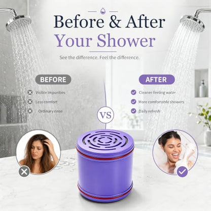 Filter Cartridge compatible with Lucinn Pro Filtered Shower Head