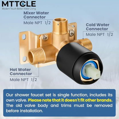 Shower Faucet Set with 5
