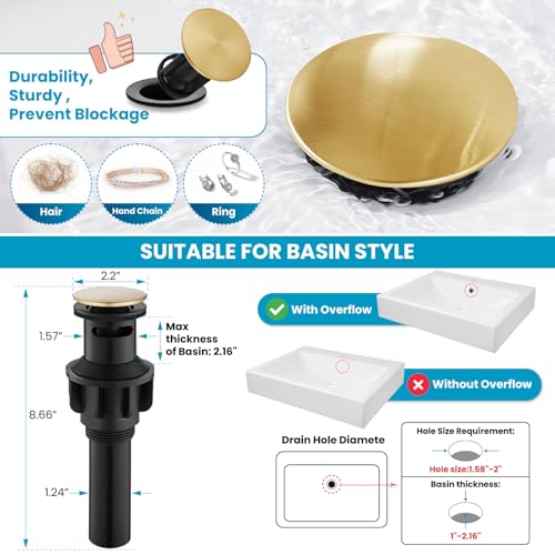 Bathroom Faucet 1 Hole Vintage
