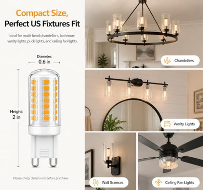G9 LED Light Bulbs 5W 50W Halogen Equivalent