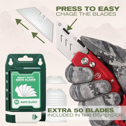 colorful box cutter set