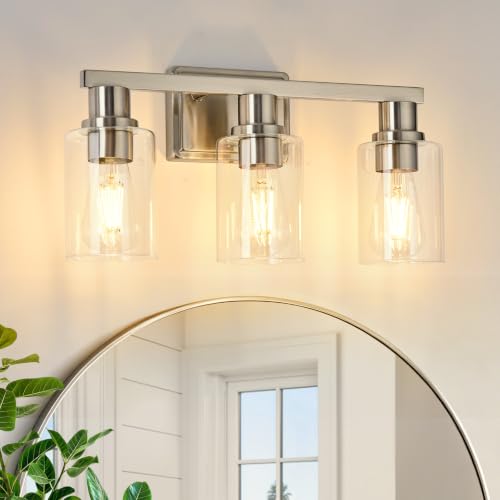 3 Light Bathroom Vanity Light (Brushed Nickel / 3 Lights)