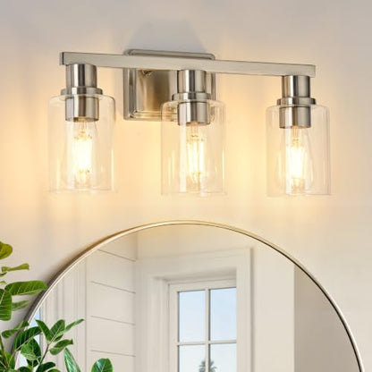 3 Light Bathroom Vanity Light (Brushed Nickel / 3 Lights)