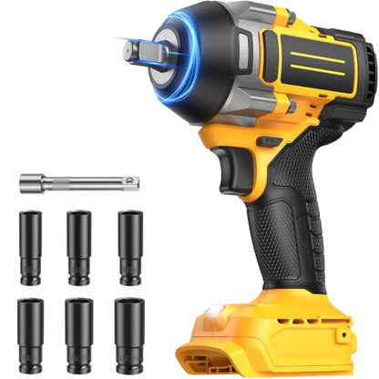 Cordless Impact Wrench with 6 Sockets