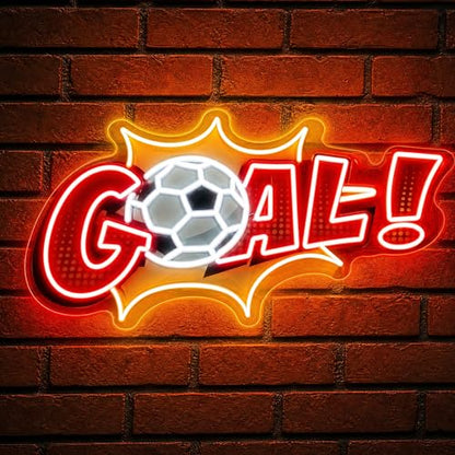 Soccer Goal Neon Sign