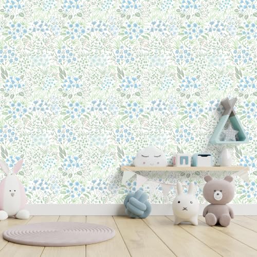 Peel and Stick Wallpaper Floral Wallpaper Vintage Flowers Contact Paper
