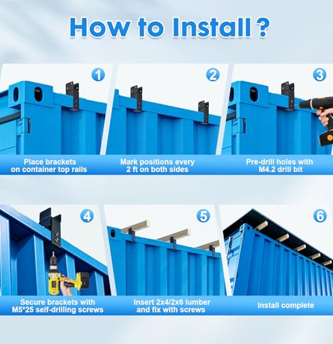 Shipping Container Specific Wooden Truss Brackets
