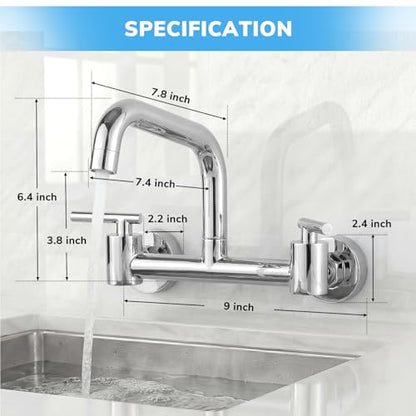 Kitchen Faucet Wall Mount Commercial Sink Faucet