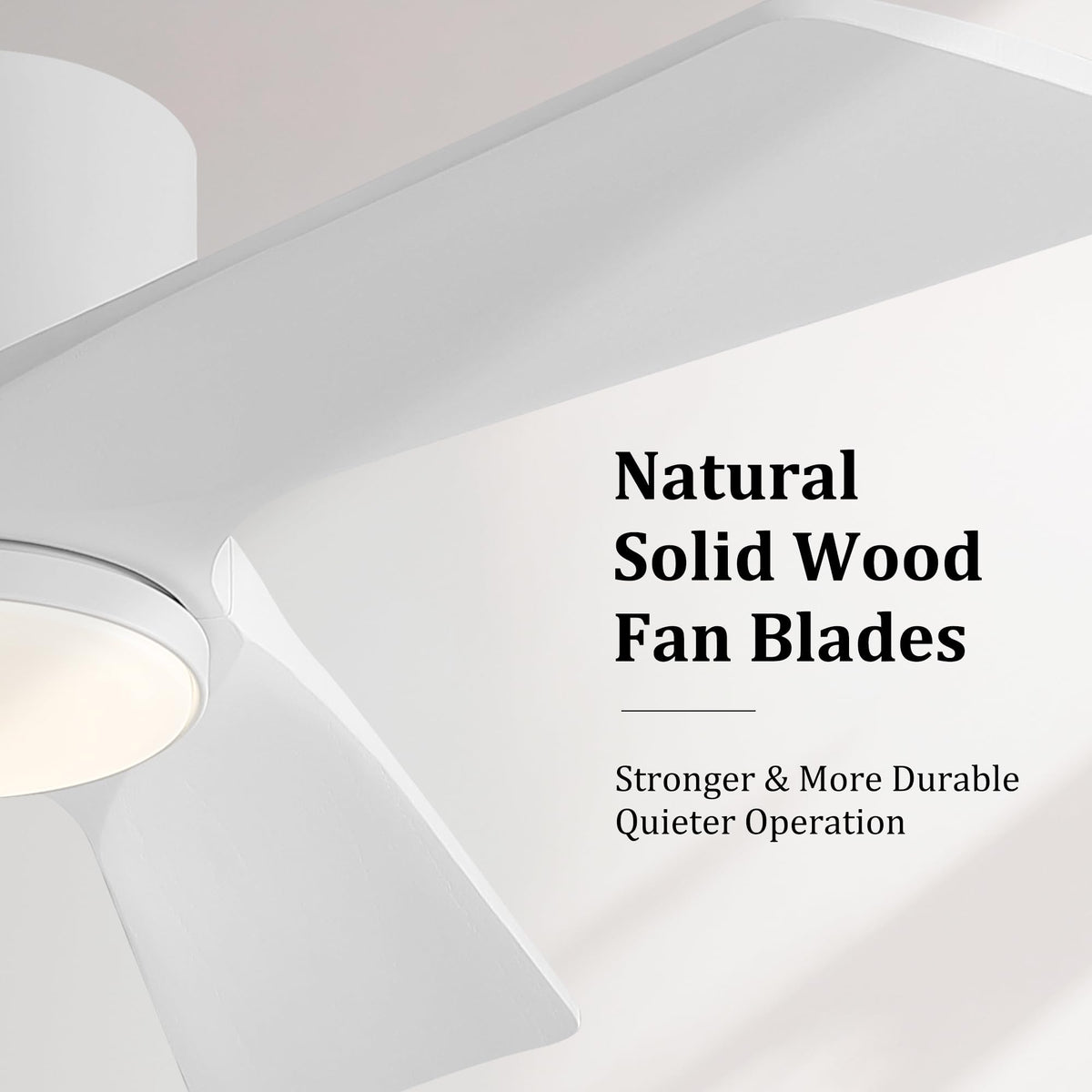 42 Inch Ceiling Fan with Light and Remote (White / 42")