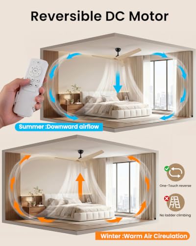 Wood Ceiling Fan No Light