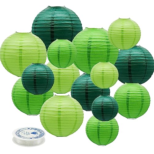 Round Chinese Paper Lanterns Decorative 15pcs for Wedding Birthday Party Baby Showers Decoration¡­