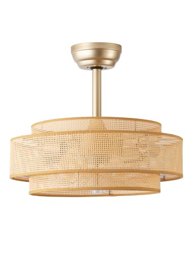 20" Boho Ceiling Fan with Light