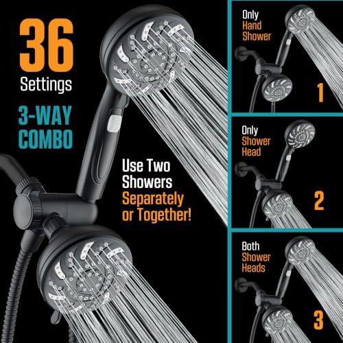 High Pressure Dual Shower Head Combo
