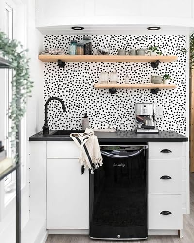 Peel and Stick Wallpaper Contact Paper Black and White Wall Paper