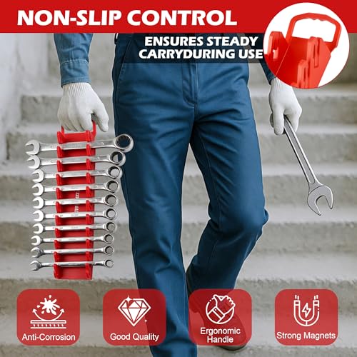 Magnetic Wrench Organizer Set & 1