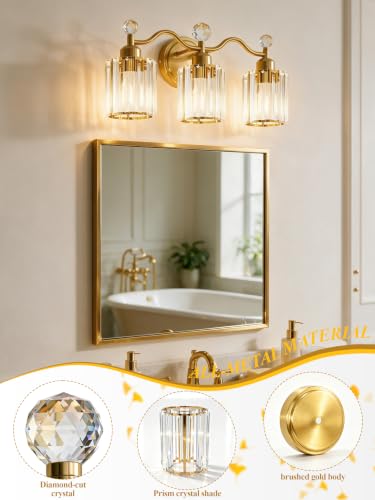 Crystal Bathroom Vanity Light Fixtures