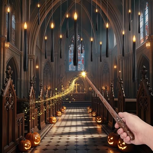 Floating Candles with Wand for Halloween