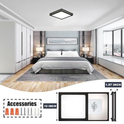 Square Modern Led Ceiling Light Fixture
