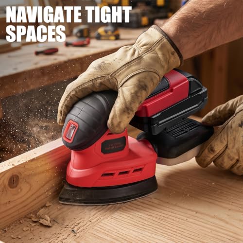 Brushless Detail Sander Compatible with Milwaukee 18V Battery