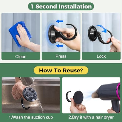 Large Suction Cup Hooks for Door Wreaths