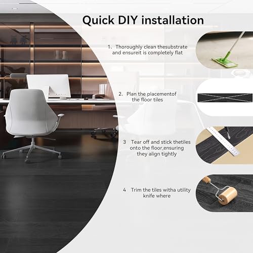 Peel and Stick Floor Tile Vinyl Wood Plank