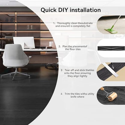 Peel and Stick Floor Tile Vinyl Wood Plank