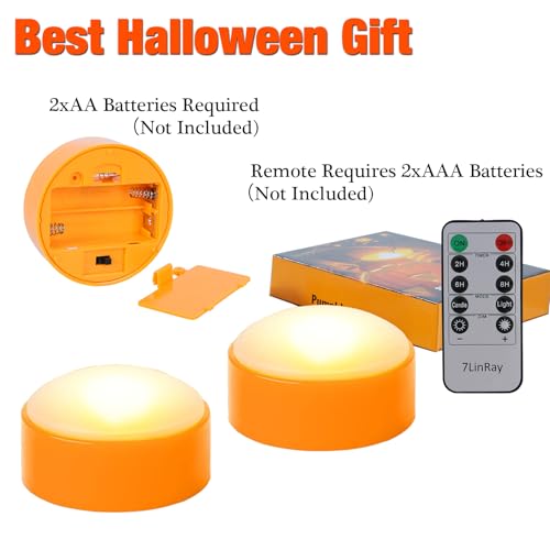 Pumpkin LED Lights with Remote and Timer