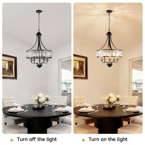 Modern Black Crystal Chandelier 5