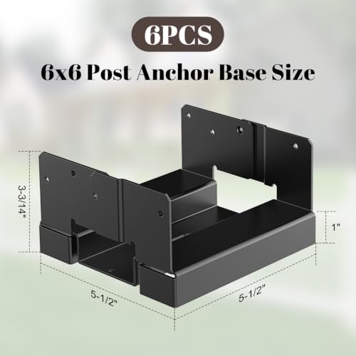 6x6 Post Base for Concrete