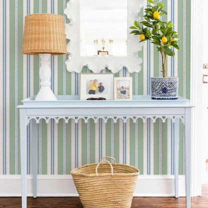 Striped Wallpaper (Blue / 17.3"x118")