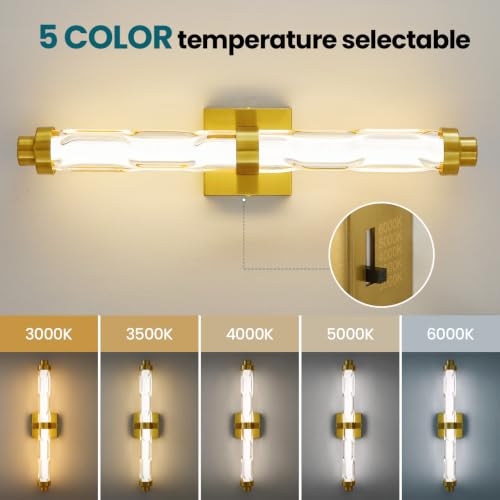 LED Modern Wall Sconces (Gold / 24-Inch)