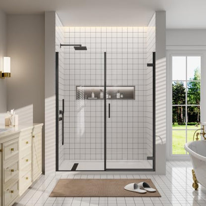 60 in. Frameless Pivot Shower Door