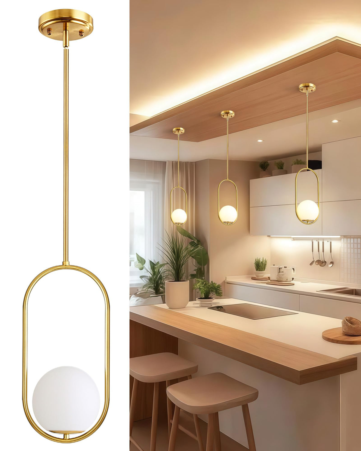 Pendant Lights Kitchen Island (Gold(2026 Upgraded Version) / 1 Pack)