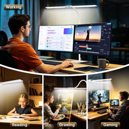 LED Desk Lamp for Home Office with Base