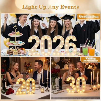 12.6 Inch Marquee Light Up Numbers 13 for Party Decorations (Number 13 / 12.6 in)