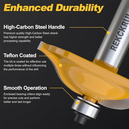 Professional Ogee Style Rail and Stile Router Bit Set