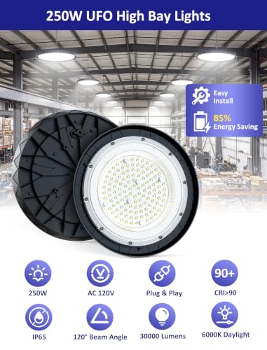 UFO High Bay Lights LED Shop Light Plug & Play