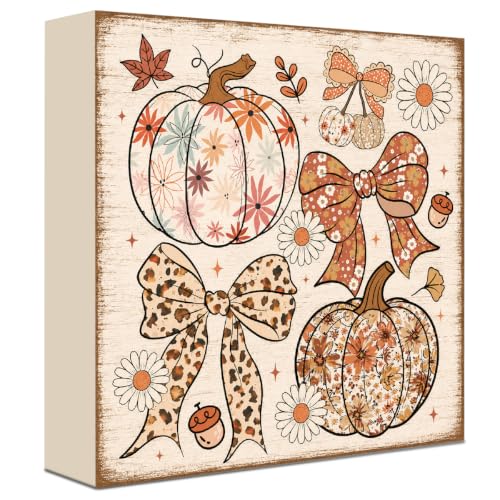 Fall Decorations for Home Wood Sign Fall Decor Shelf Decor