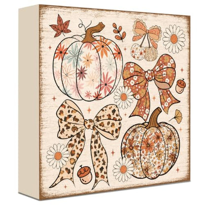 Fall Decorations for Home Wood Sign Fall Decor Shelf Decor