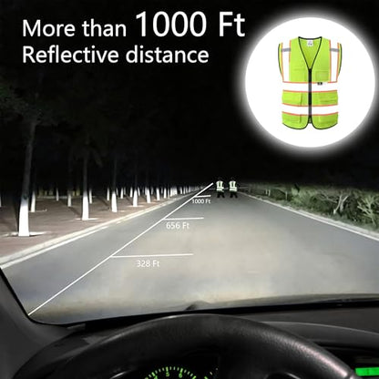 Safety Vest for Men Women Reflective Construction Vest
