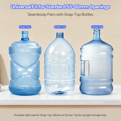 3 Pcs 5 Gallon Water Jug Cap with 1Pcs Water Jug Carrier