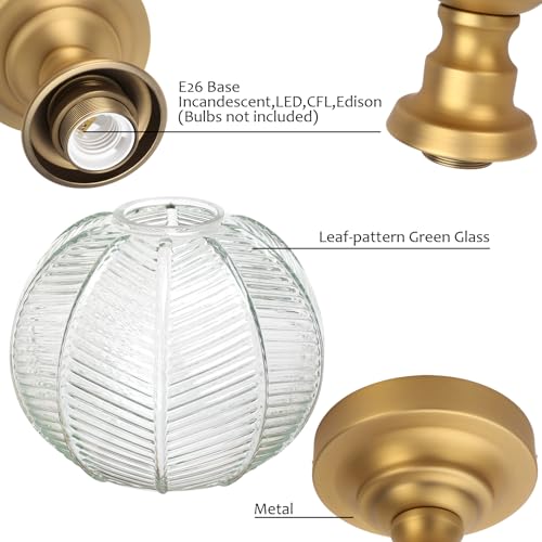 Ceiling Light Brass Finish Vintage Flush Mounted Ceiling Lamp Fixture for Kitchen Sink